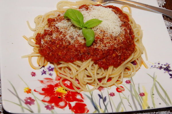 Proste spaghetti bolognese